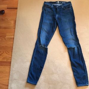 Seven for all man kind jeans worn once